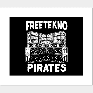 Tekno Pirates Techno Raver Soundsystem Posters and Art